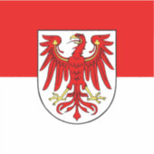 Vlag van Brandenburg Vinyl Sticker (Voorkant)