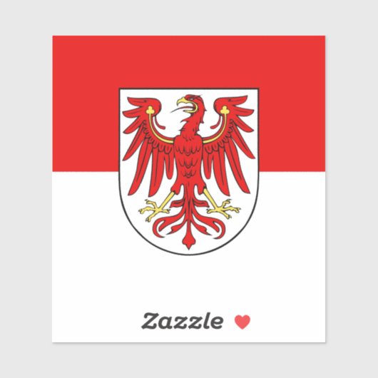 Vlag van Brandenburg Vinyl Sticker (Vel)