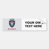 Vlag van Brasov Bumpersticker (Voorkant)