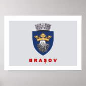 Vlag van Brasov Poster (Voorkant)