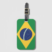 vlag van Brazilië Bagagelabel (Voorkant (verticaal))