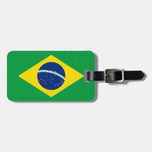 vlag van Brazilië Bagagelabel
