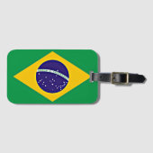 vlag van Brazilië Bagagelabel (Voorkant (horizontaal))