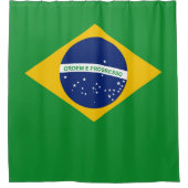 vlag van Brazilië Bandeira do Brasil Douchegordijn (Voorkant)