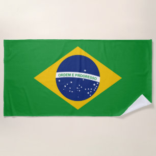 Vlag van Brazilië Bandeira do Brasil Strandlaken