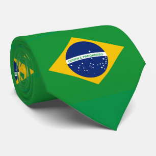 vlag van Brazilië Bandeira do Brasil Stropdas