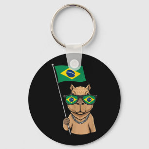 Vlag van Brazilië Braziliaanse trots Braziliaanse Sleutelhanger