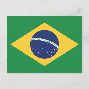 vlag van Brazilië Briefkaart