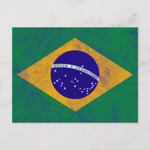 vlag van Brazilië Briefkaart