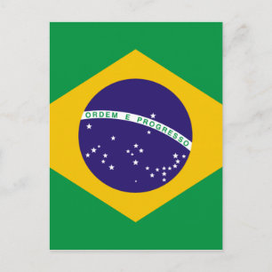 vlag van Brazilië Briefkaart