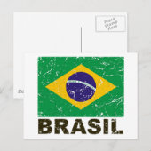  vlag van Brazilië Briefkaart (Voorkant / Achterkant)
