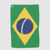 vlag van Brazilië Golfhanddoek (Voorkant)