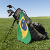 vlag van Brazilië Golfhanddoek (Groen)