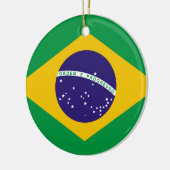 vlag van Brazilië Keramisch Ornament (Links)