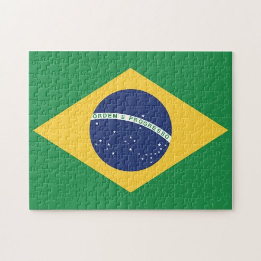 vlag van Brazilië Legpuzzel (Horizontaal)