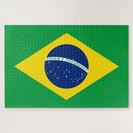vlag van Brazilië Legpuzzel (Horizontaal)