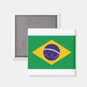 vlag van Brazilië Magneet (Voorkant / Achterkant)