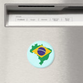 vlag van brazilië magneet (Insitu (Vaatwasser))