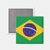 Vlag van Brazilië Magneet (Voorkant / Achterkant)