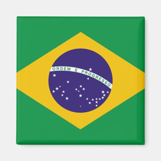 Vlag van Brazilië Magneet (Voorkant)