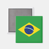 Vlag van Brazilië Magneet (Voorkant / Achterkant)