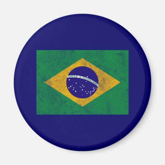  vlag van Brazilië Magneet (Voorkant)