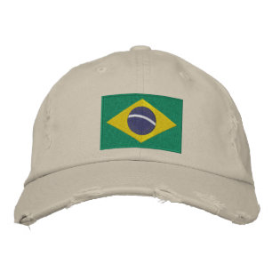Vlag van Brazilië met gepersonaliseerde tekst Pet