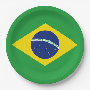 Vlag van Brazilië Papieren Bordje