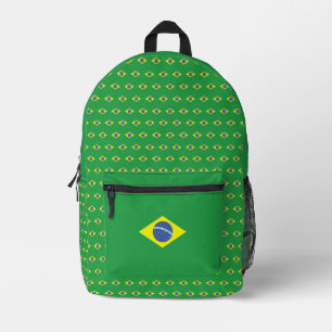 Vlag van Brazilië Patroon Mochila Bandeira Brasi Bedrukte Rugzak