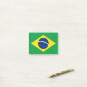 Vlag van Brazilië Post-it® Notes (Op bureau)
