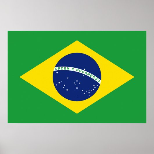 Vlag van Brazilië Poster (Voorkant)
