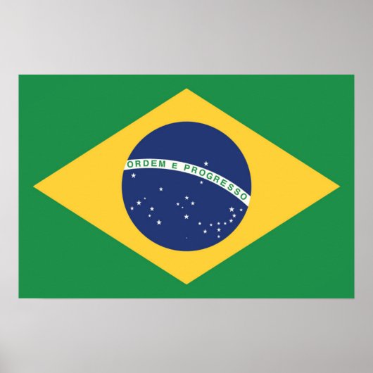 vlag van Brazilië Poster (Voorkant)