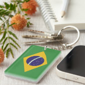 vlag van Brazilië Sleutelhanger (Voorkant Rechts)