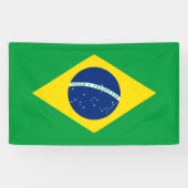vlag van Brazilië Spandoek (Horizontaal)