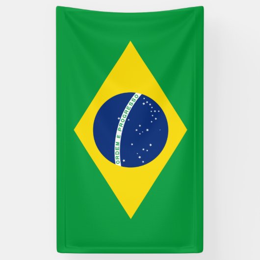 vlag van Brazilië Spandoek (Verticaal)
