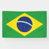 Vlag van Brazilië Spandoek (Horizontaal)
