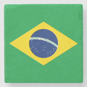 vlag van Brazilië Stenen Onderzetter