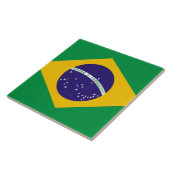vlag van Brazilië Tegeltje (Zijkant)