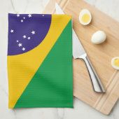 vlag van Brazilië Theedoek (Quarter Fold)
