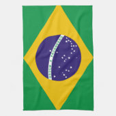 vlag van Brazilië Theedoek (Verticaal)