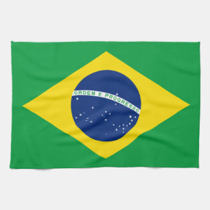 vlag van Brazilië Theedoek