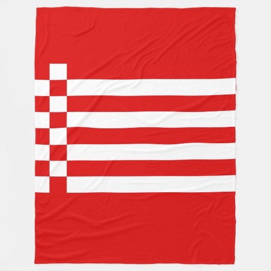 Vlag van Bremen Fleece Blanket (Voorkant)