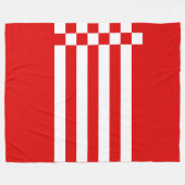 Vlag van Bremen Fleece Blanket (Voorkant (Horizontaal))