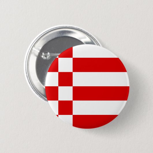 Vlag van Bremen Pinback Button (Voorkant /achterkant)