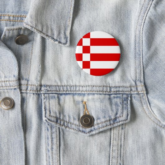 Vlag van Bremen Pinback Button (In situ)