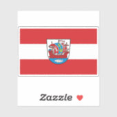 Vlag van Bremerhaven, Duitsland Sticker (Vel)