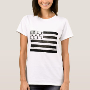 Vlag van Bretagne Vintage T-shirt