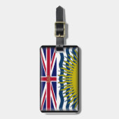Vlag van British Columbia (Canada) Bagagelabel (Voorkant verticaal)