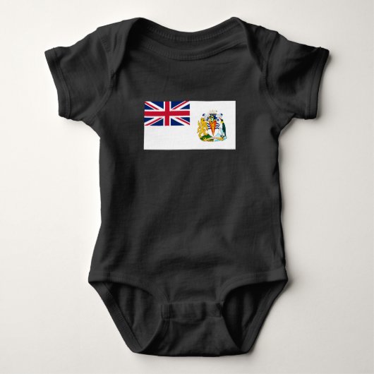 Vlag van Brits Antarctisch Territorium Romper (Voorkant)