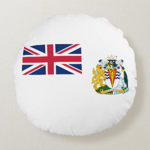 Vlag van Brits Antarctisch Territorium Rond Kussen